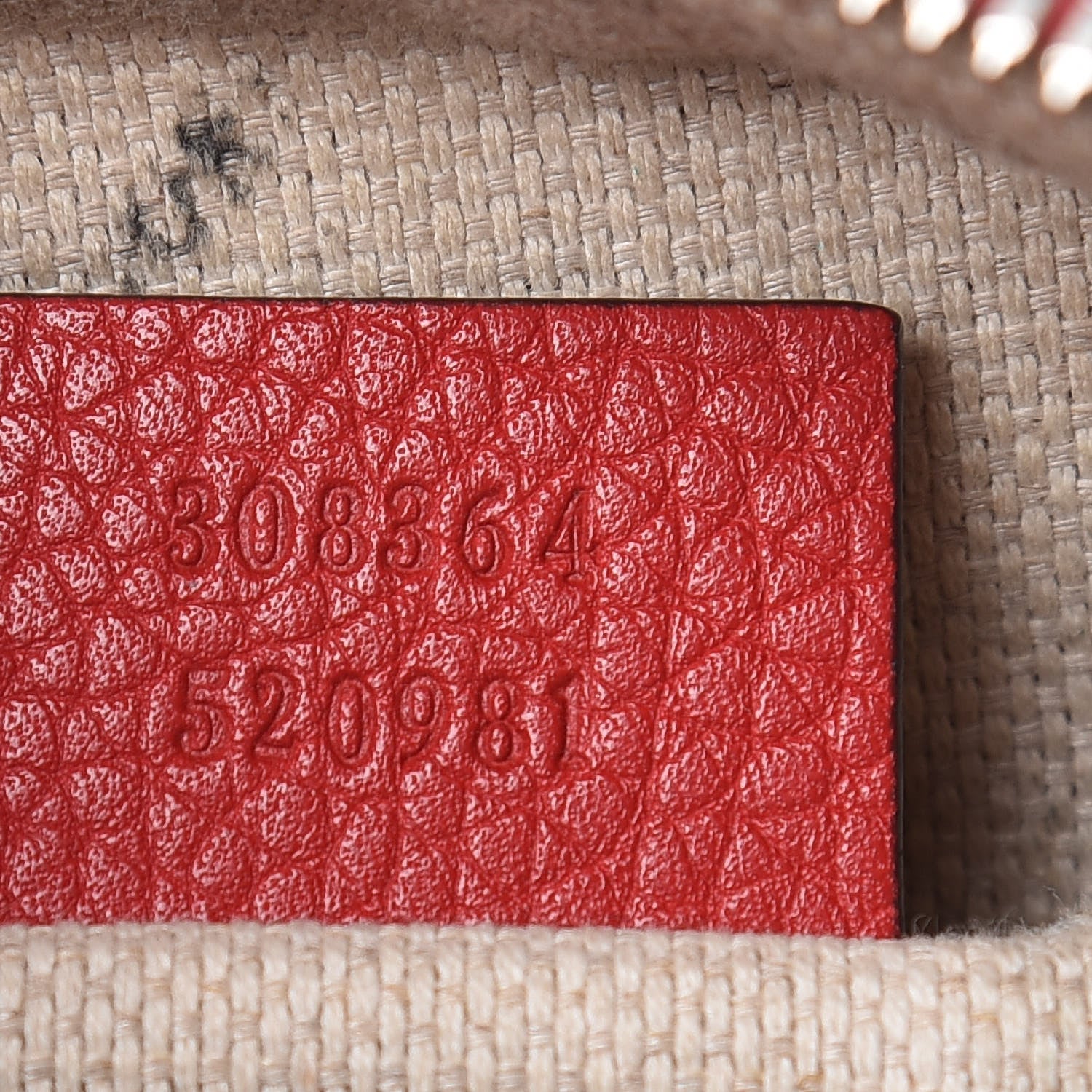 Gucci Pebbled Calfskin Small Soho Disco Bag Vibrant Red 7 of 16