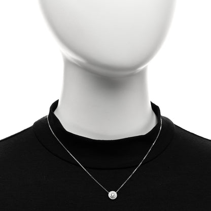 Cartier 18K White Gold Diamond 21.ctw D'Amour Pave Pendant Necklace 2 of 5