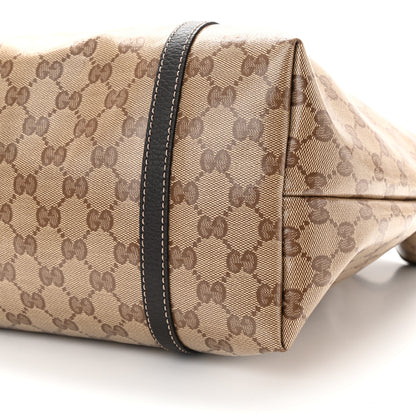 Gucci Crystal Monogram Medium Joy Tote Beige Ebony Testa Di Moro 10 of 12