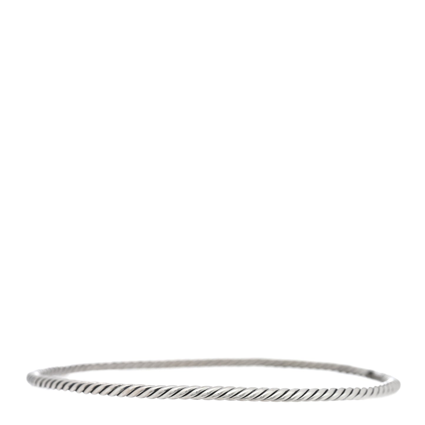Sterling Silver Blue Topaz Classics Cable Bangle Bracelet Set of 2
