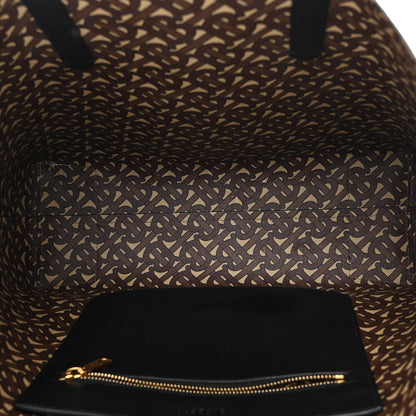 Burberry Calfskin TB Motif Embossed Tote Black 5 of 11