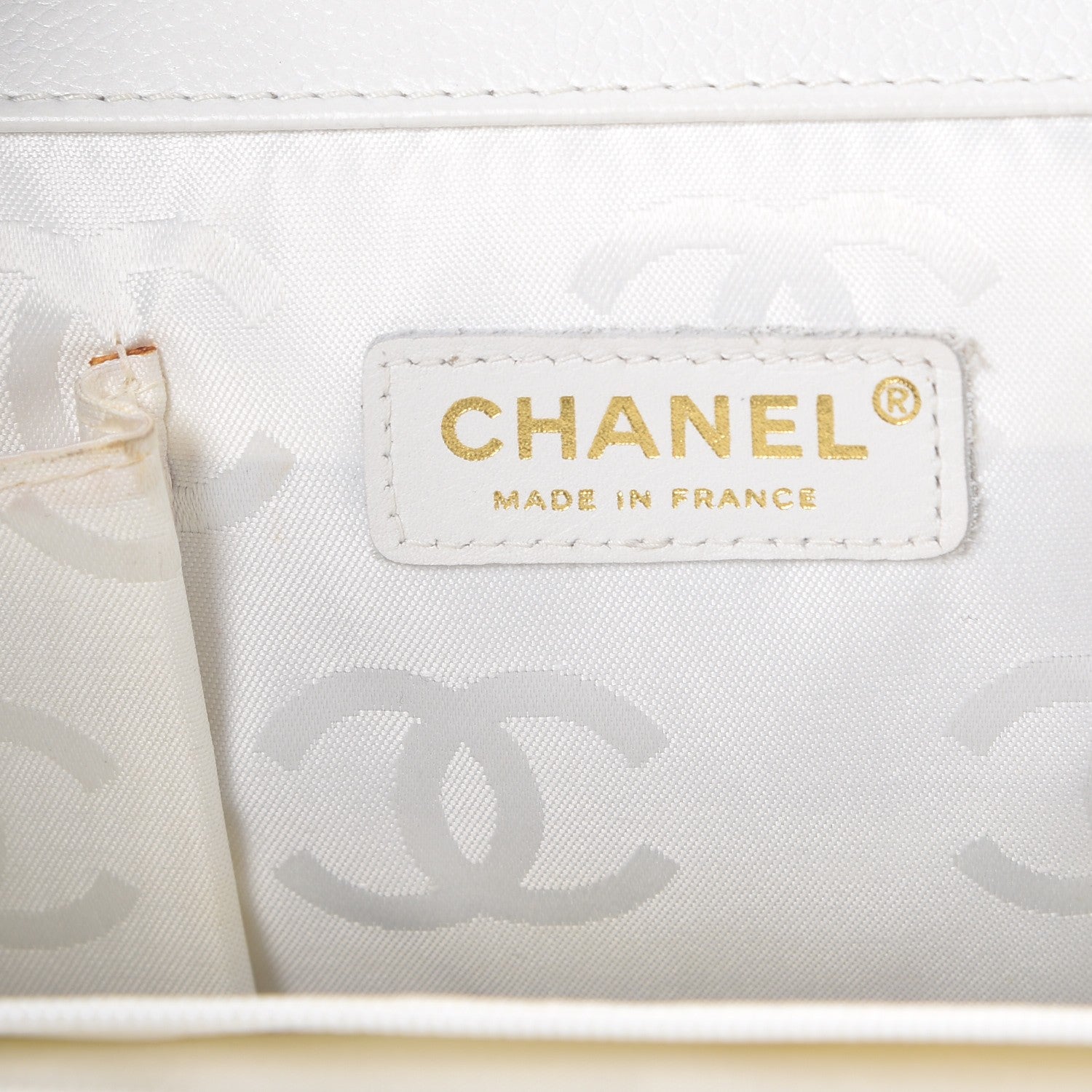 Chanel Calfskin Multicolor Stitch Tote White 6 of 18