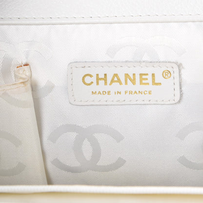 Chanel Calfskin Multicolor Stitch Tote White 6 of 18