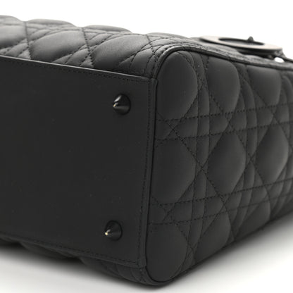 Christian Dior Ultra Matte Calfskin Cannage Medium Lady Dior Black 8 of 8