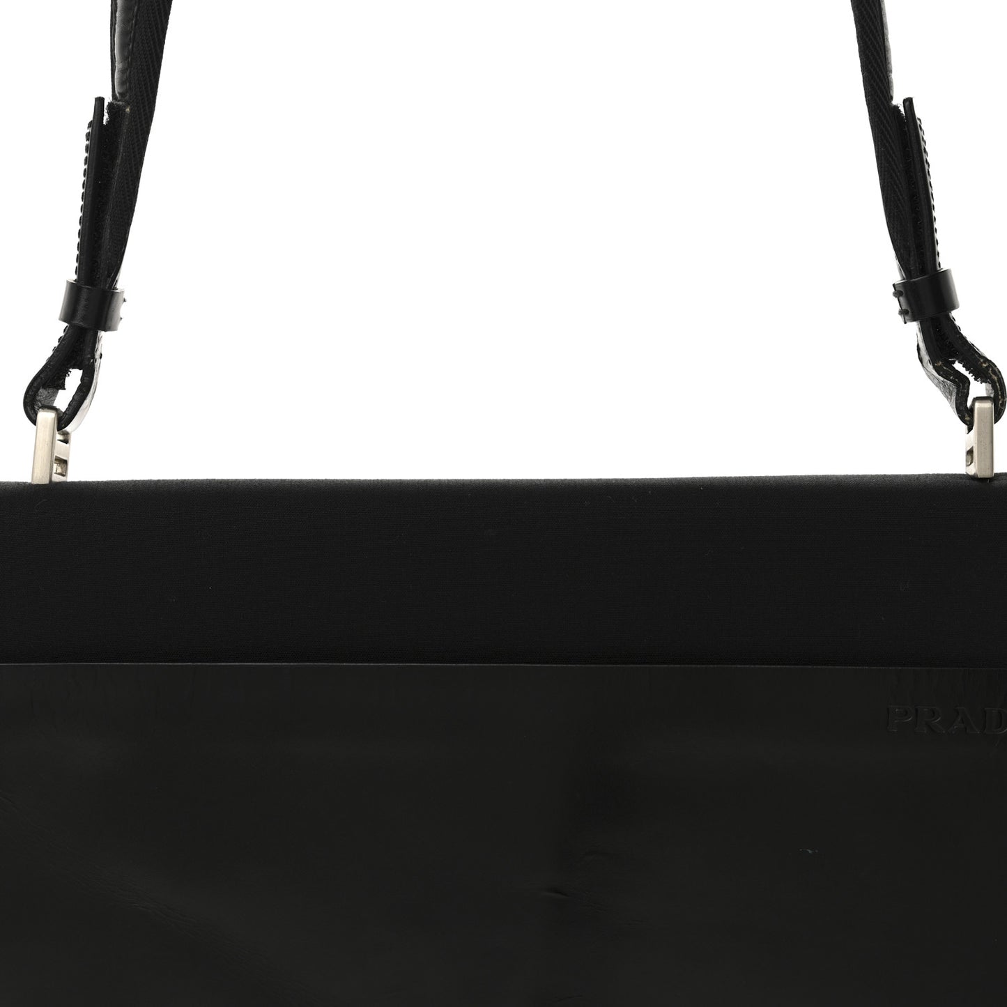 Canvas Soft Calfskin Super Basic 100 Shoulder Bag Black