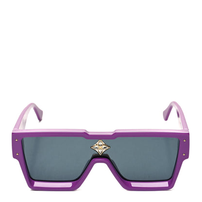 Louis Vuitton Acetate Swarovski Crystal Cyclone Sunglasses Z1641W Purple 2 of 7