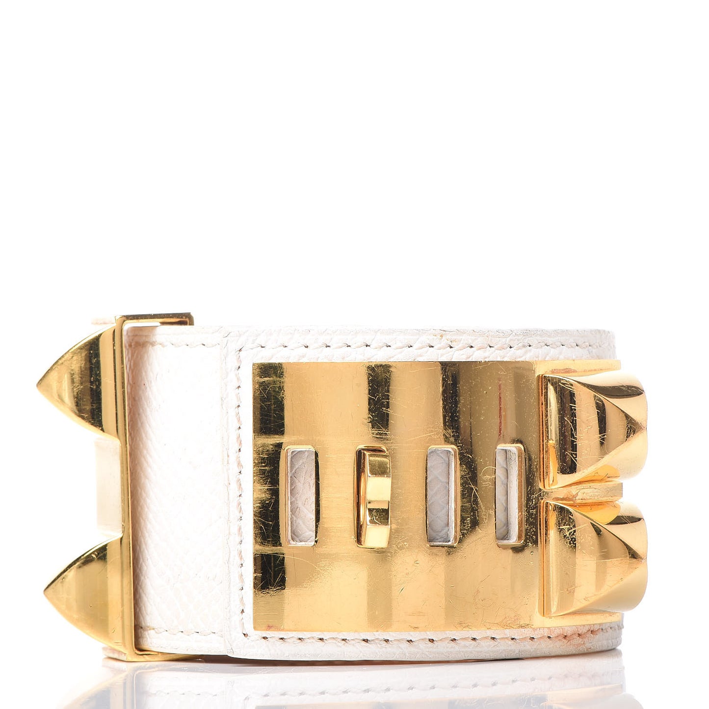 Epsom Collier de Chien CDC Bracelet M White