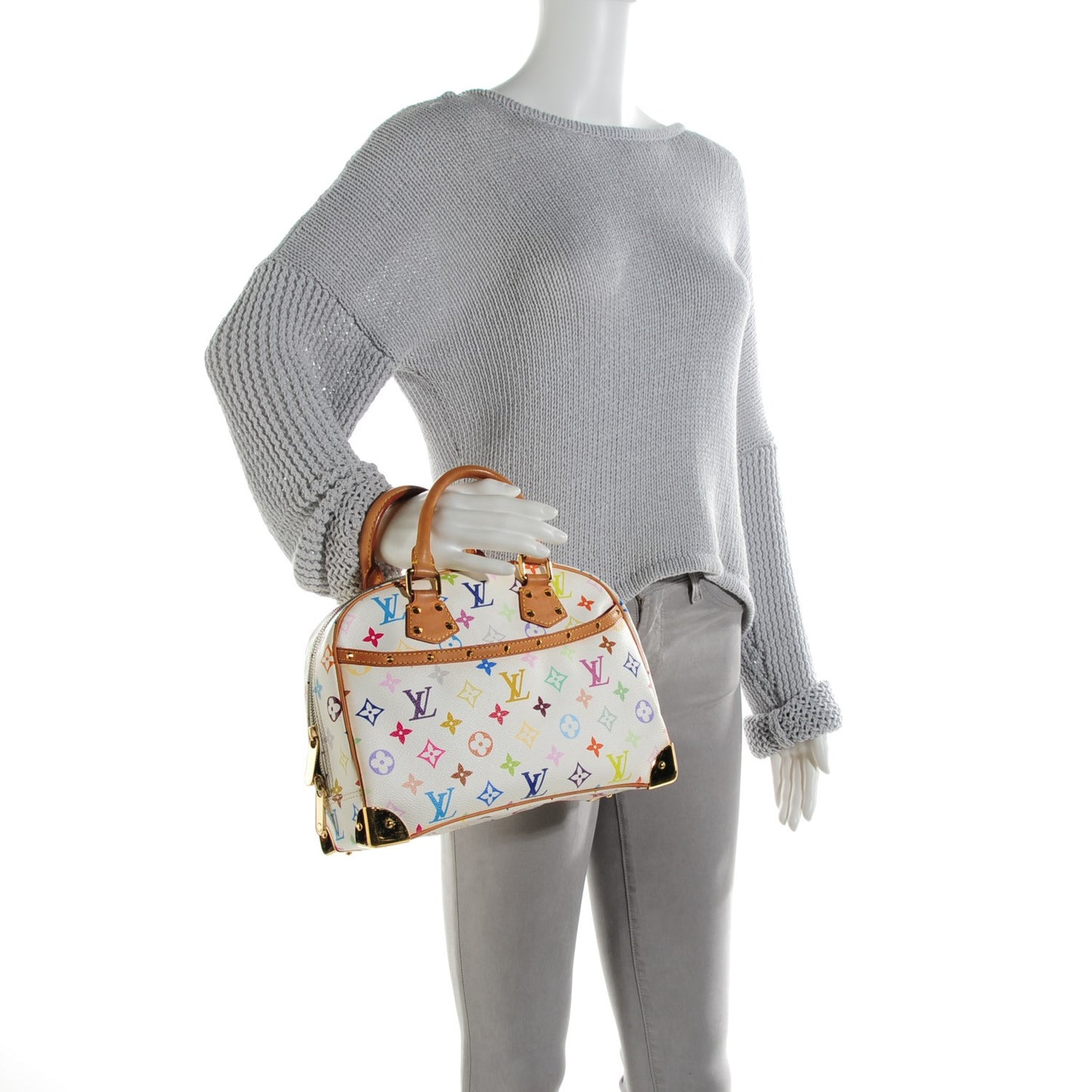 Monogram Multicolor Trouville White