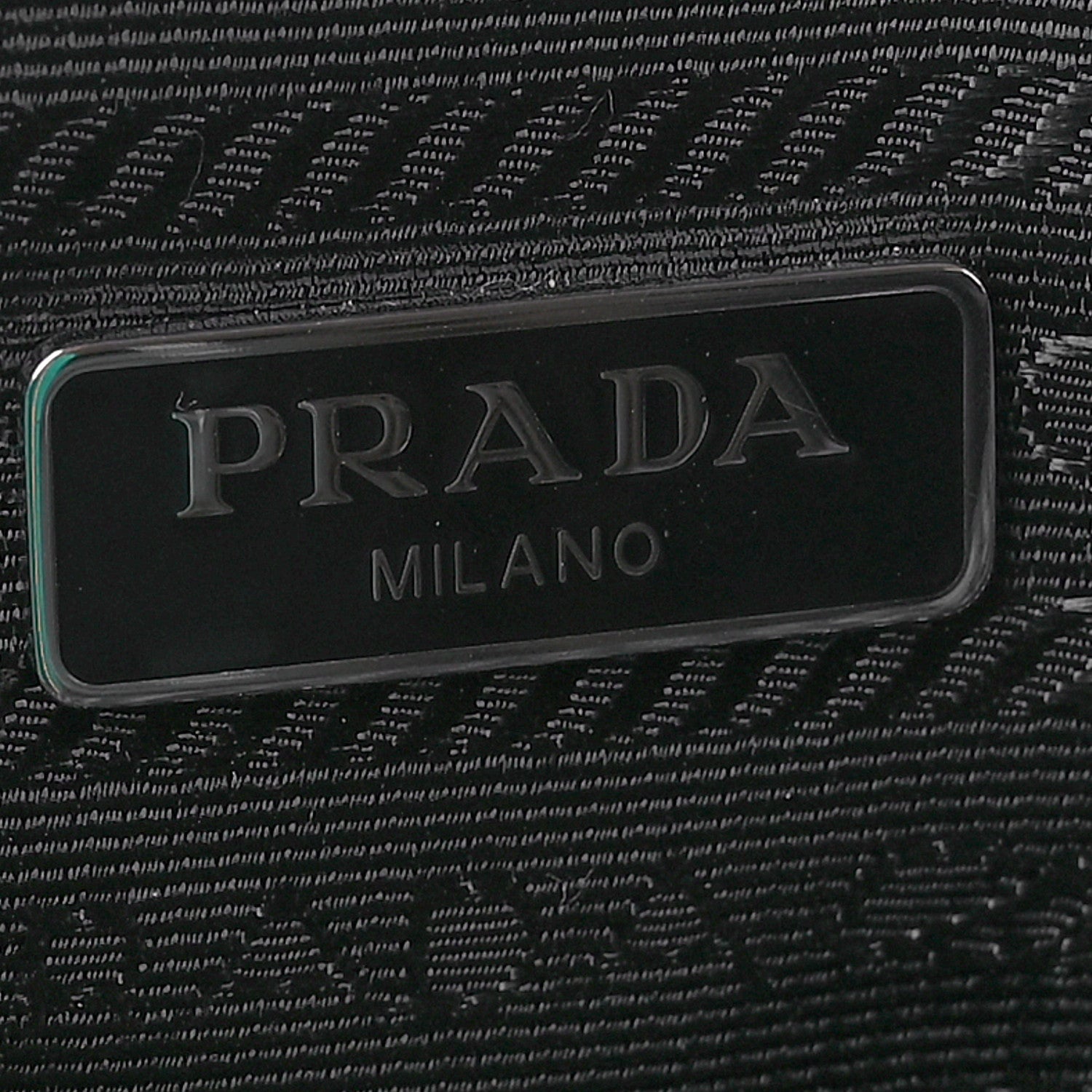 Prada Yarn Raffia Effect Crochet Triangle Shoulder Bag Black 6 of 12