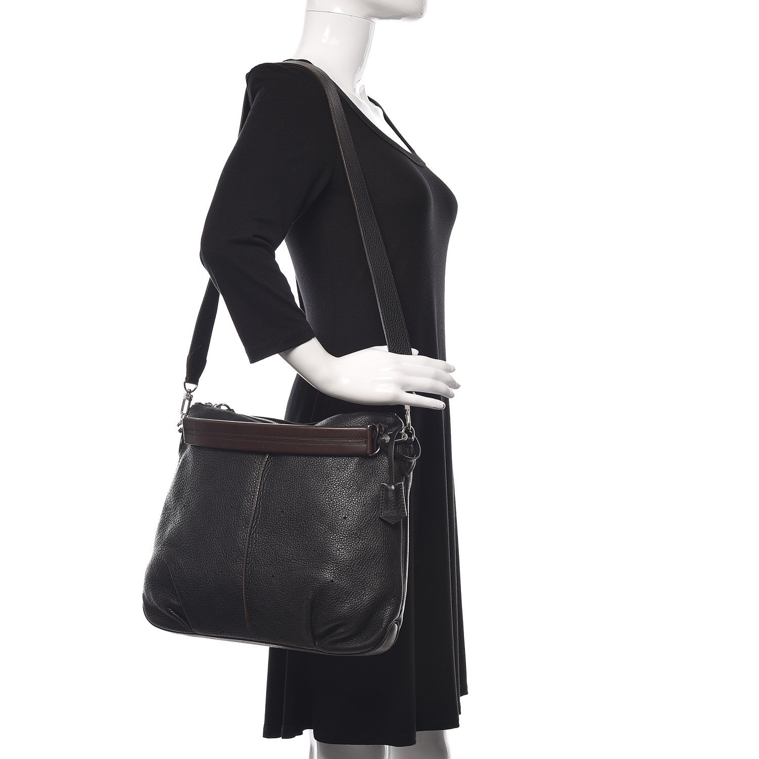 Louis Vuitton Mahina Selene MM Black 2 of 10