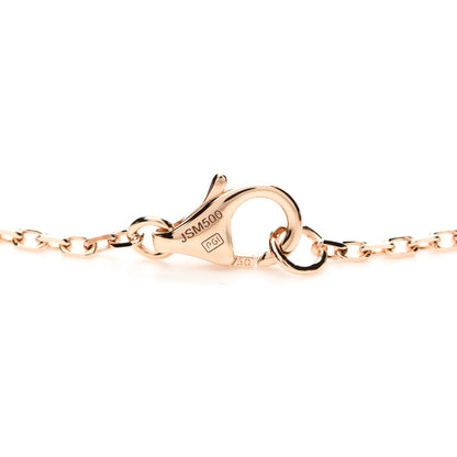 Cartier 18K Pink Gold Diamond Interlocking LOVE Paved Necklace 4 of 6