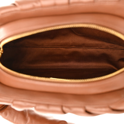 Miu Miu Nappa Knot Top Handle Shoulder Bag Cognac 5 of 11