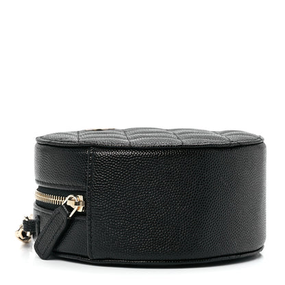 Chanel Caviar Quilted Round Clutch With Chain Black 4 of 12