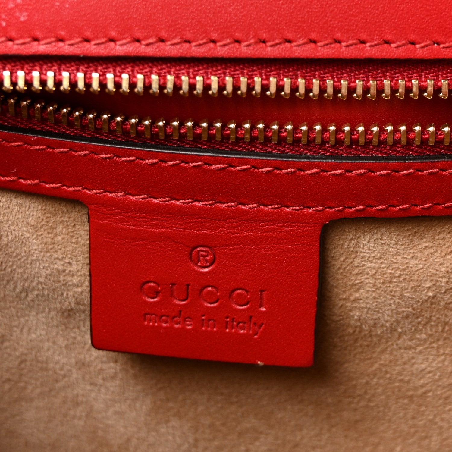 Gucci Calfskin Small Sylvie Shoulder Bag Hibiscus Red 6 of 10
