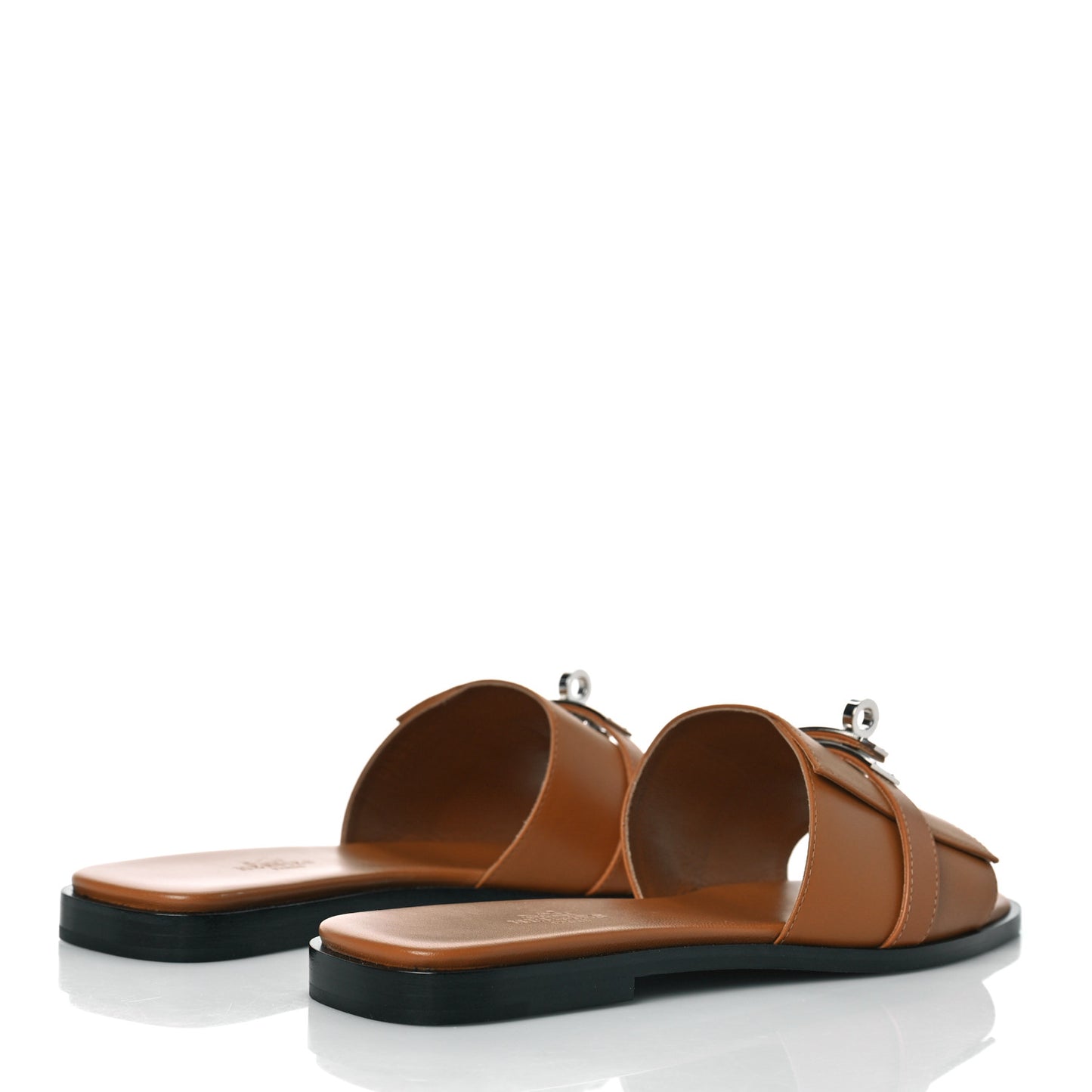 Calfskin Giulia Sandals 37 Naturel