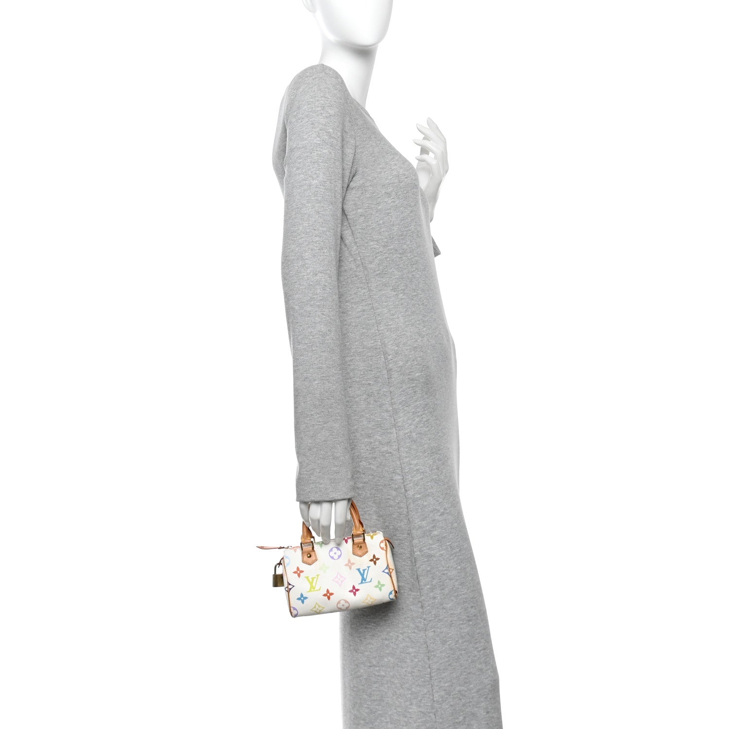 Louis Vuitton Monogram Multicolor Mini Sac HL Speedy White 2 of 10
