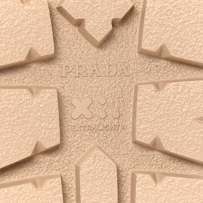 Prada Nappa Quilted Padded Logo Slide Sandals 37 Sabbia 7 of 10