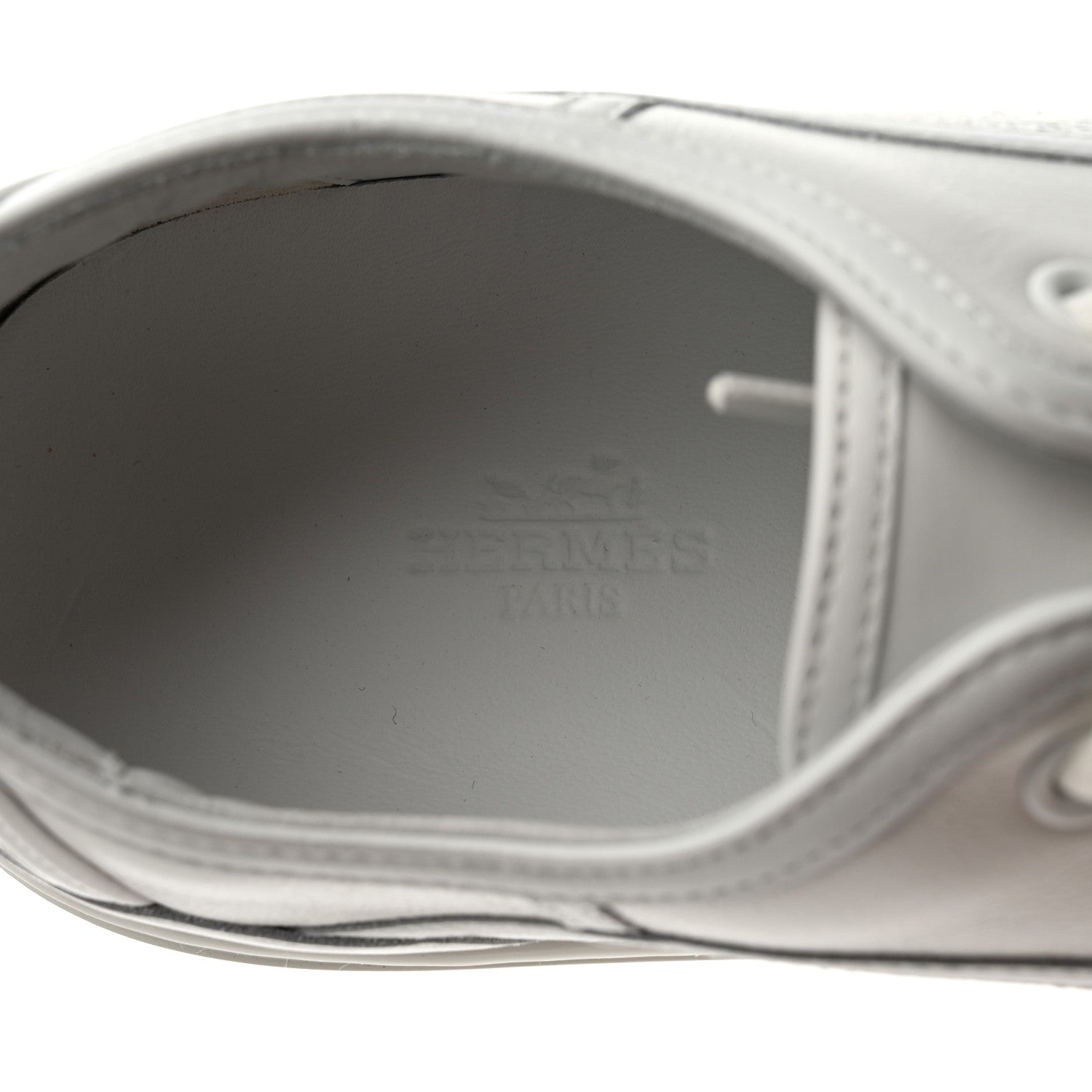 Hermes Calfskin Womens Get Sneakers 39 White 6 of 9