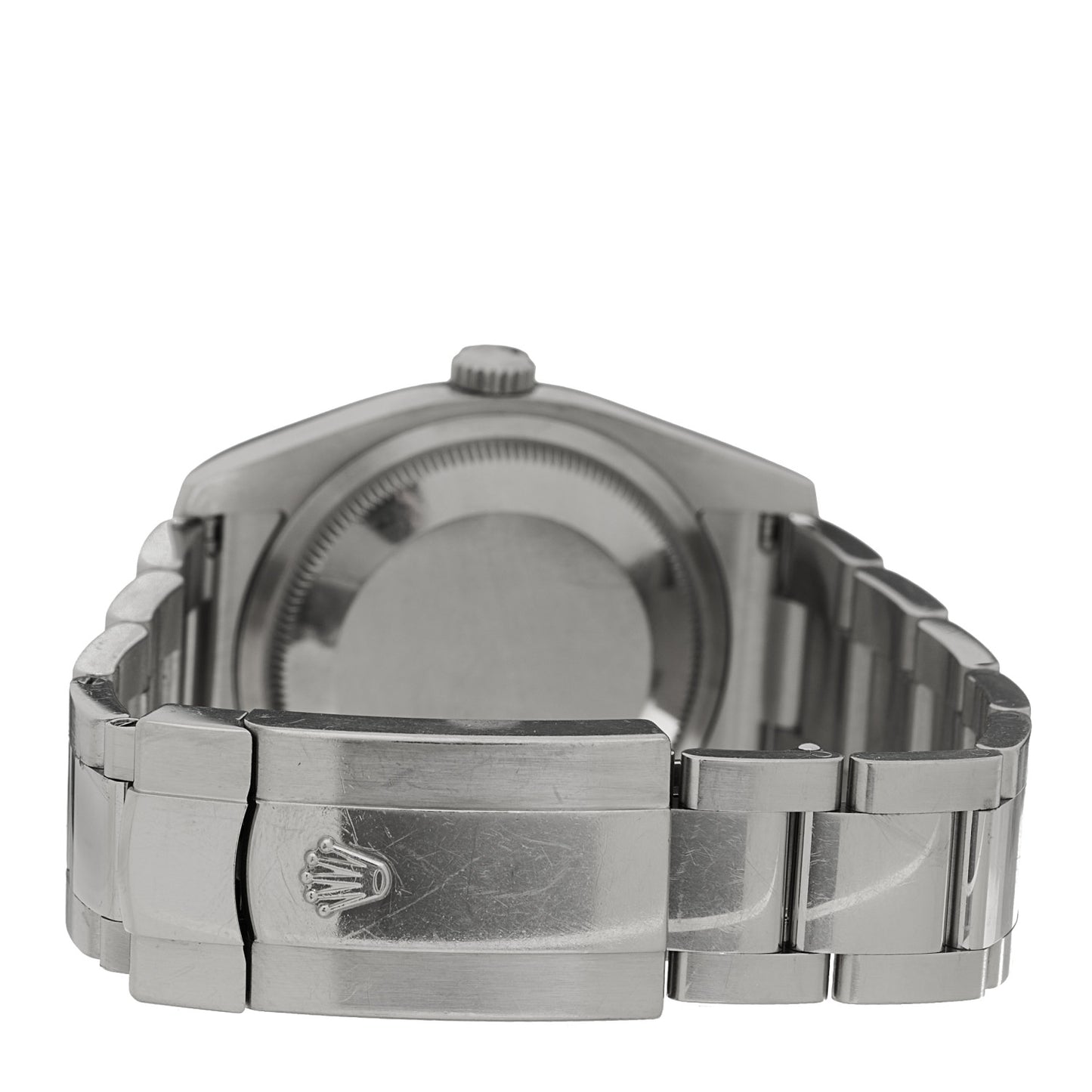 Stainless Steel 18K White Gold 36mm Oyster Perpetual Datejust Watch Black 116234