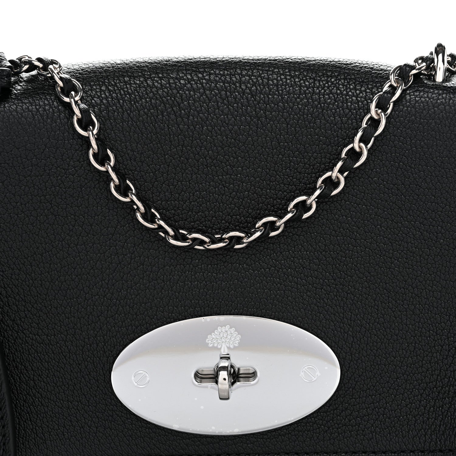 Mulberry Glossy Goatskin Small Lily Flap Black 7 of 10