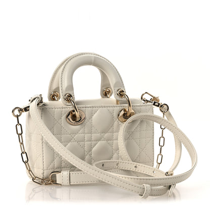 Christian Dior Lambskin Cannage Micro Lady D-Joy Latte 3 of 18