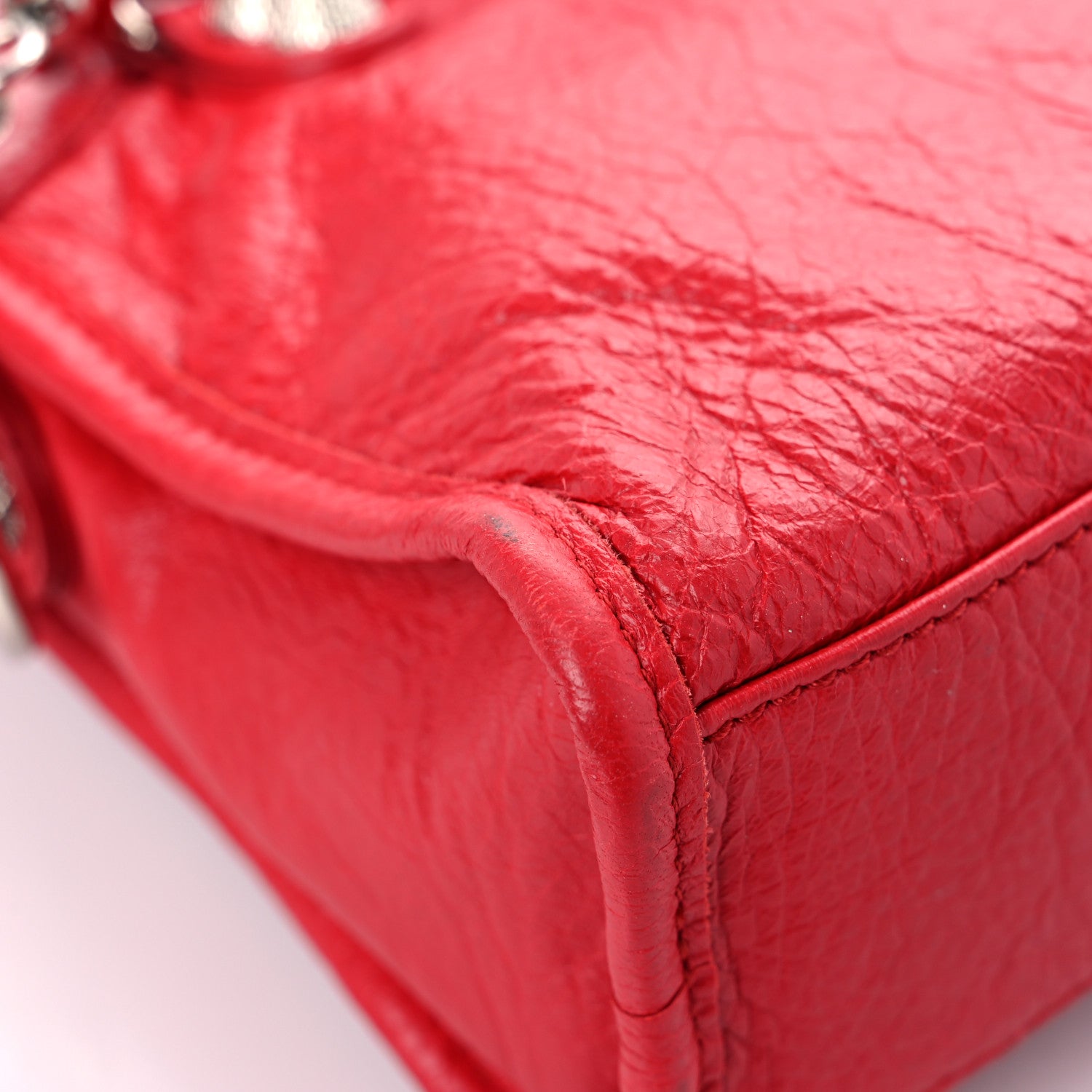 Balenciaga Agneau Giant 12 Silver Hardware Mini City Rouge Cardinal 10 of 13