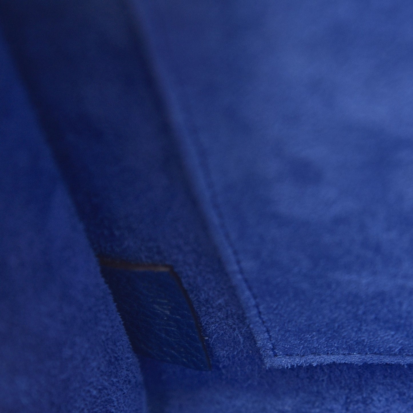 Drummed Calfskin Nano Luggage Indigo
