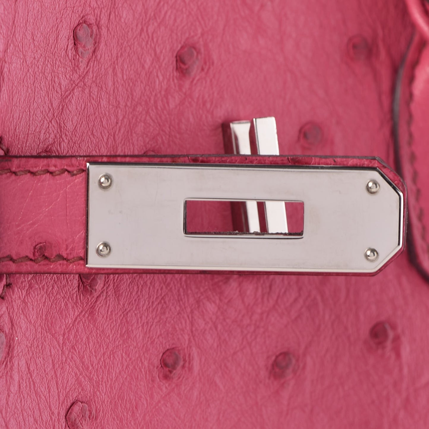 Ostrich Birkin 35 Fuchsia