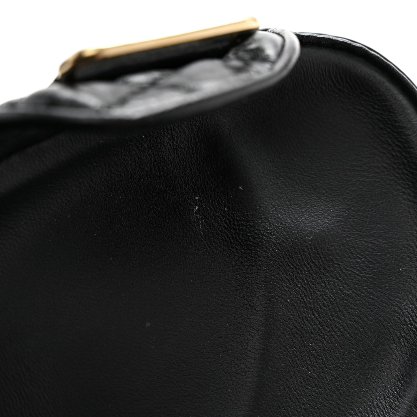 Lambskin Quilted Velcro Dad Chain CC Slide Sandals 35 Black