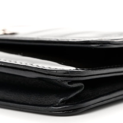 Chanel Glazed Calfskin Boy Wallet On Chain WOC Black 11 of 16