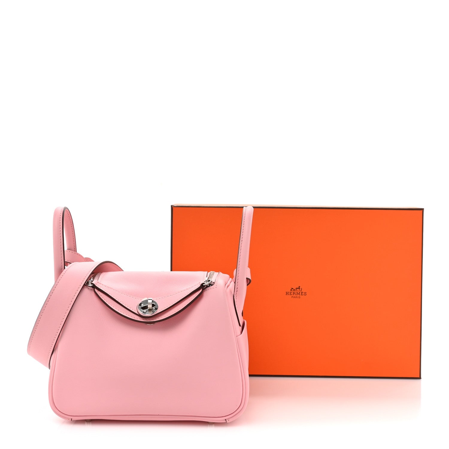 Hermes Swift Mini Lindy 20 Rose Sakura 11 of 11