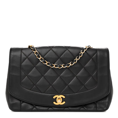 Chanel Lambskin Quilted Medium Single Flap Black 1 of 12