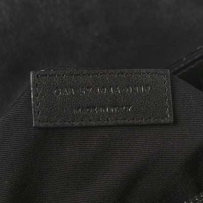 Saint Laurent Calfskin Y Quilted Monogram Monochrome Medium Loulou Chain Satchel Black 7 of 10