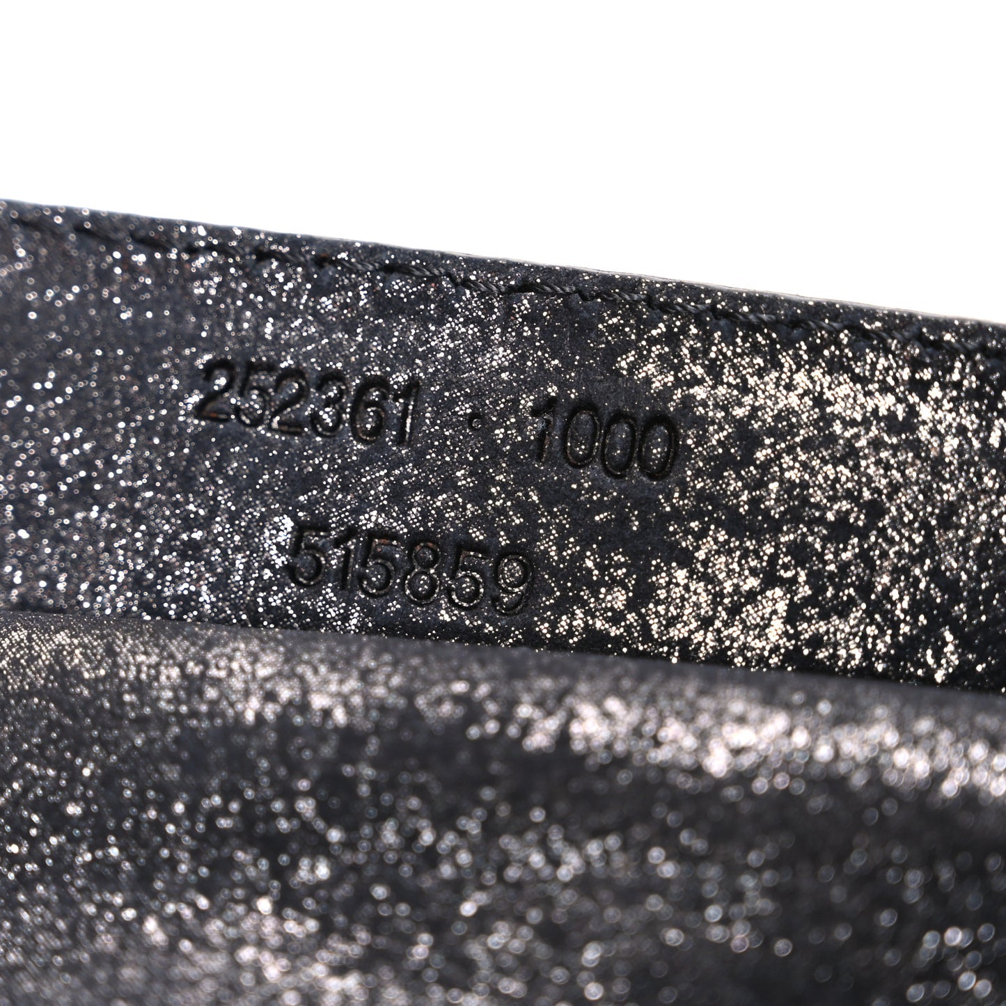 Metallic Calfskin Milky Way Papier Clutch Black