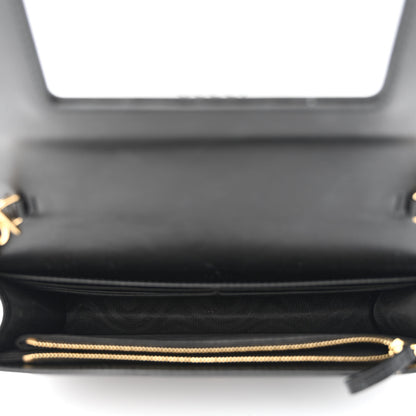 Gucci Calfskin GG Matelasse Chain Wallet Black 5 of 12