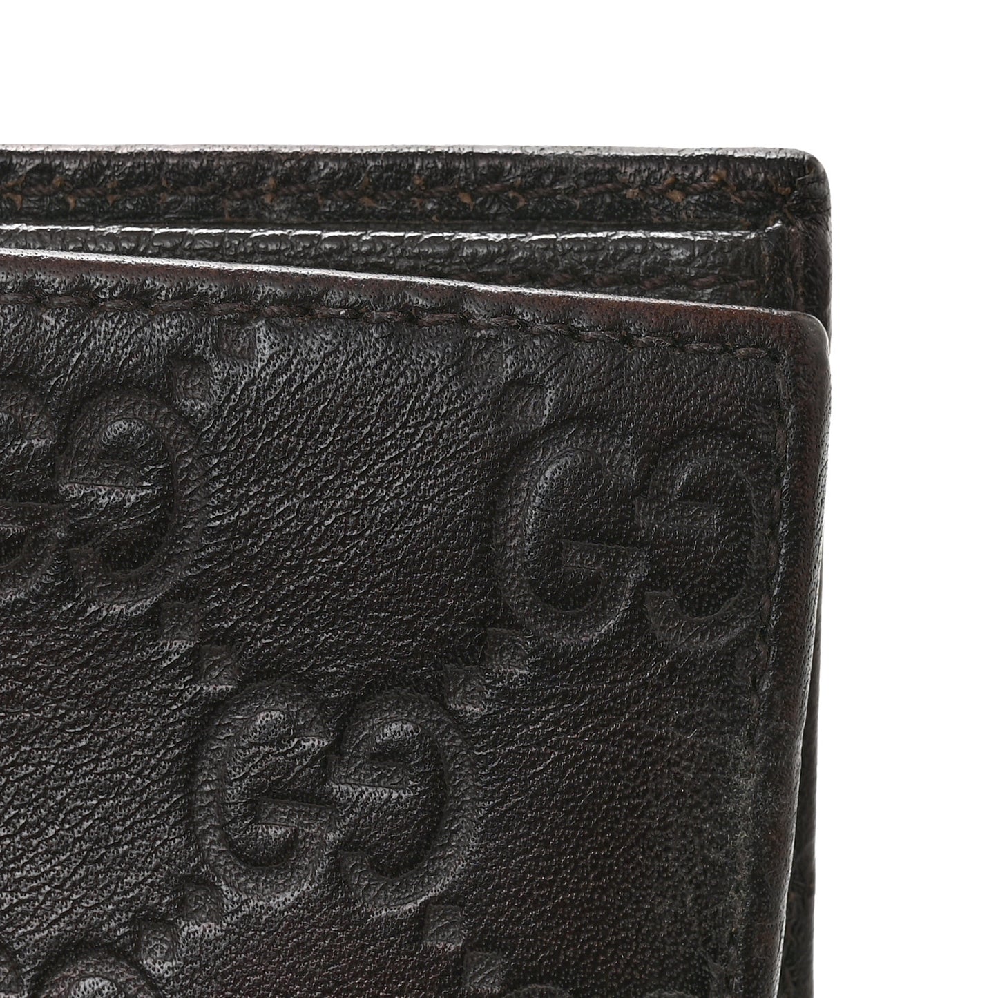 Guccissima Bi-Fold Wallet Brown