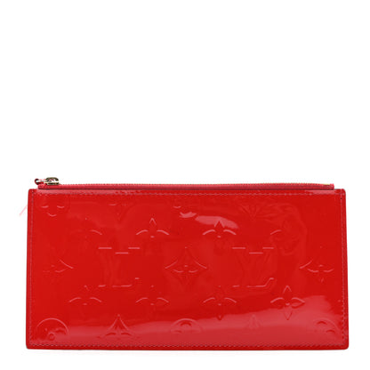 Louis Vuitton Vernis Felicie Chain Wallet Zippered Insert Cherry 1 of 7