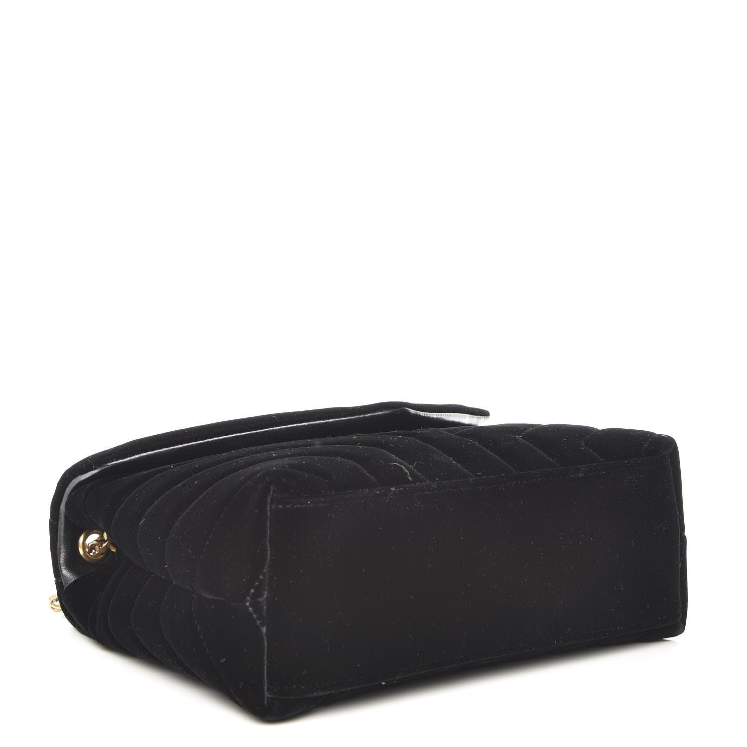 Saint Laurent Velvet Y Quilted Monogram Small Loulou Chain Satchel Black 4 of 9