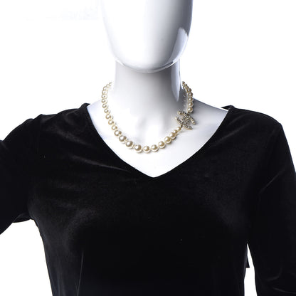 Chanel Pearl CC Necklace Gold 2 of 5