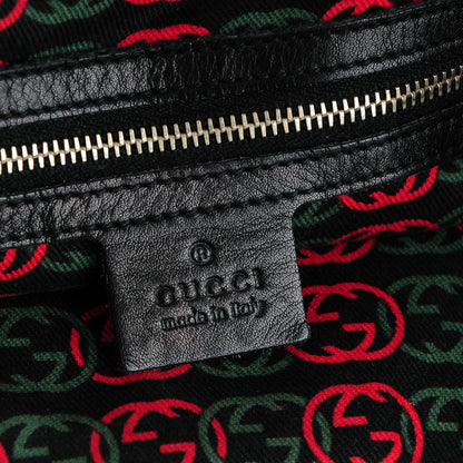 Gucci Calfskin Medium Britt Tote Black 6 of 7