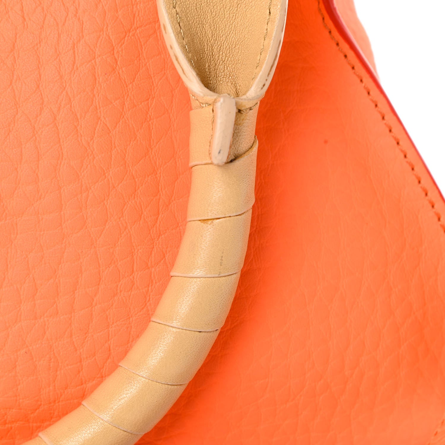 Chloe Calfskin Medium Marcie Satchel Orange Fizz 15 of 18