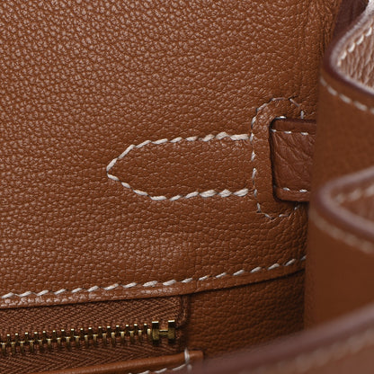 Hermes Togo Birkin 25 Gold 22 of 34