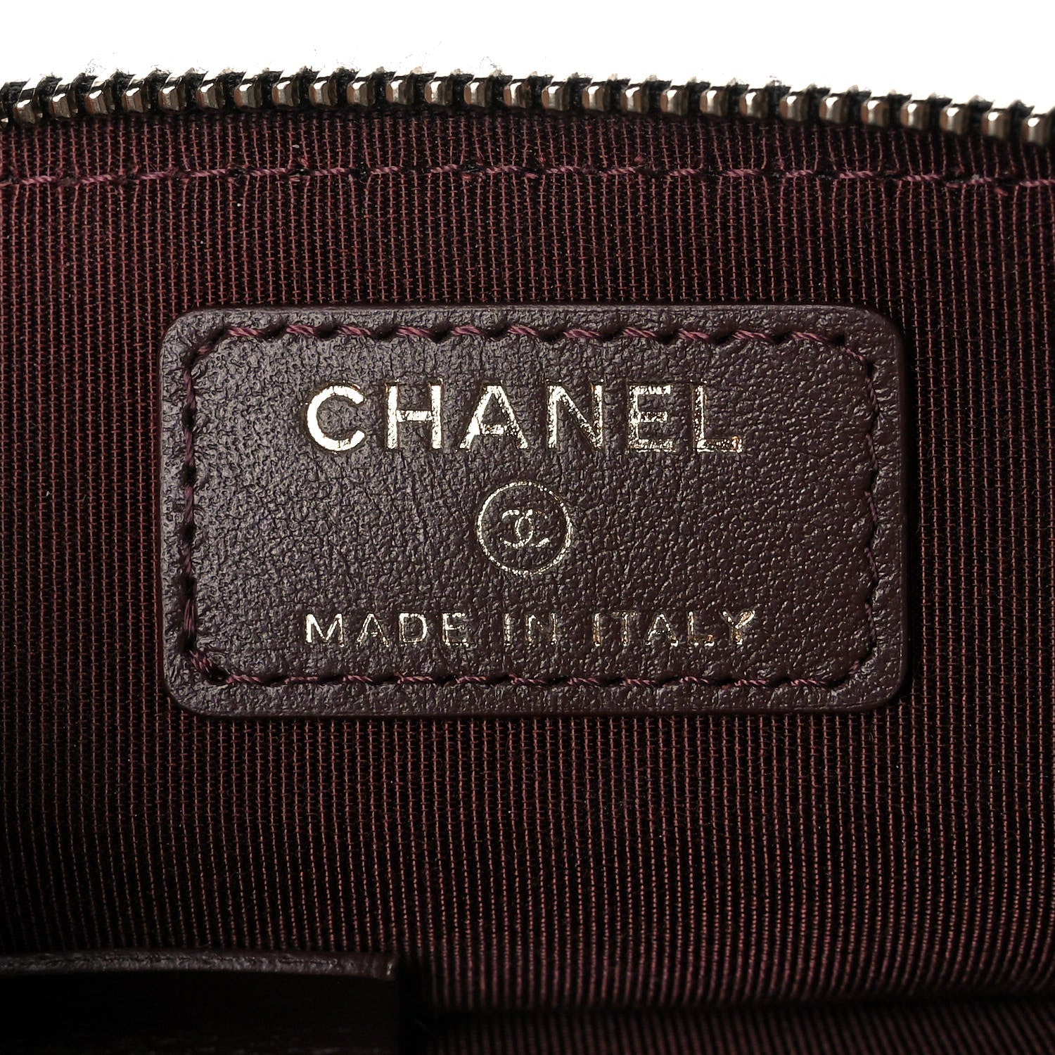 Chanel Caviar Quilted Zip Card Holder Wallet Black 6 of 8