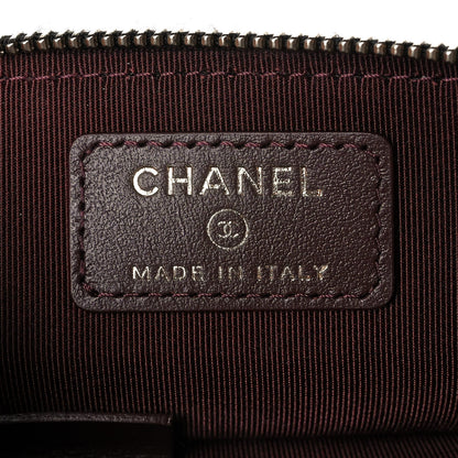 Chanel Caviar Quilted Zip Card Holder Wallet Black 6 of 8
