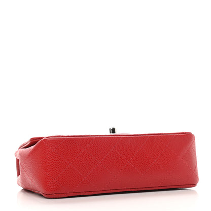 Chanel Caviar Quilted Mini Rectangular Flap Red 4 of 9