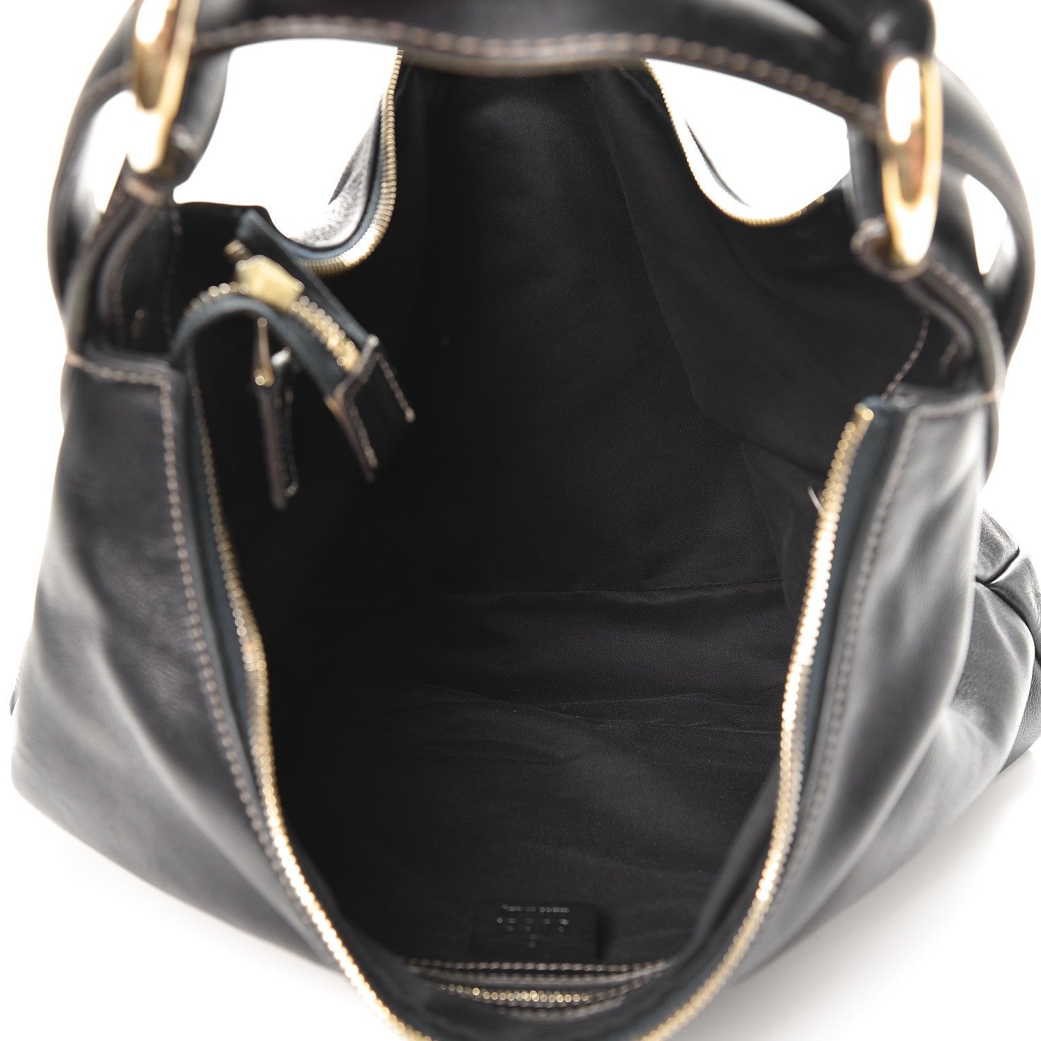 Gucci Calfskin Medium Horsebit Chain Hobo Navy 5 of 12