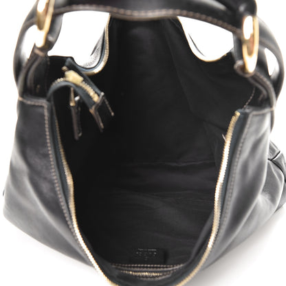 Gucci Calfskin Medium Horsebit Chain Hobo Navy 5 of 12