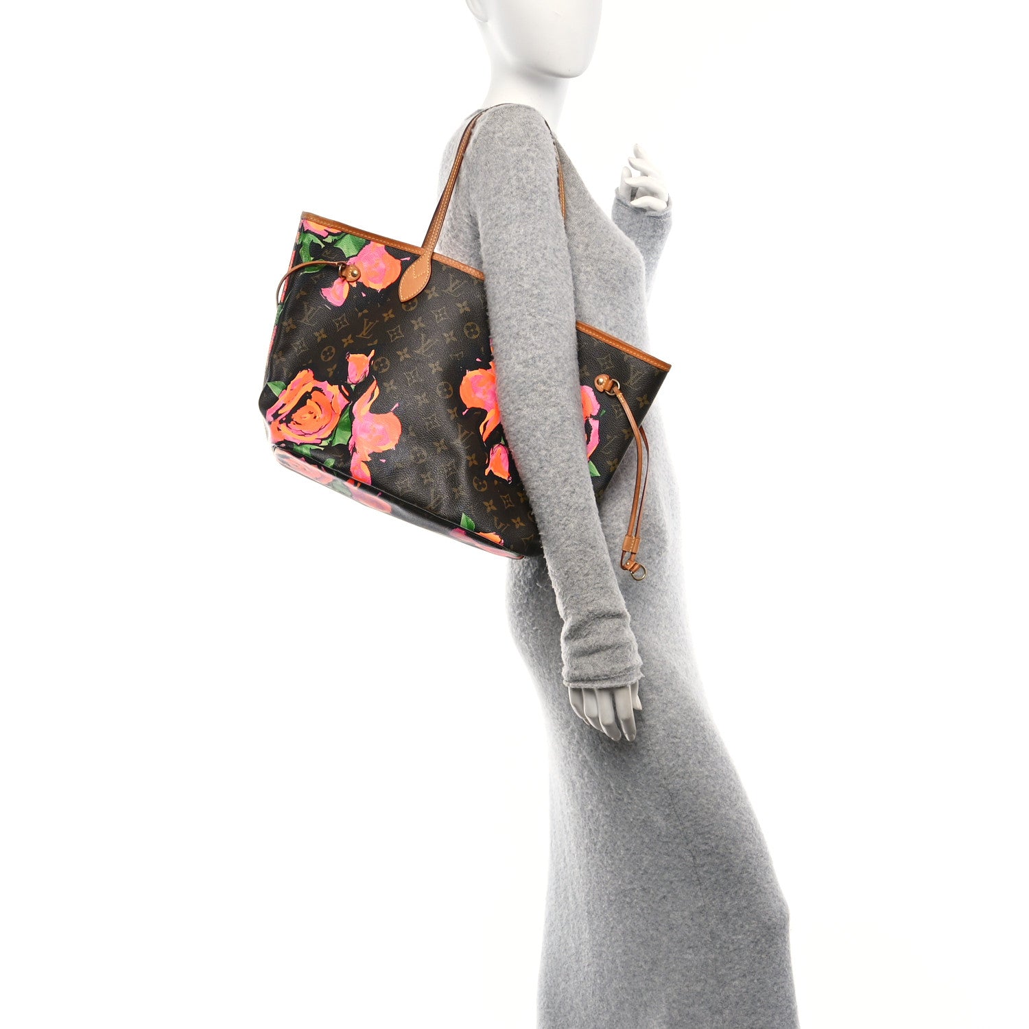 Louis Vuitton Monogram Roses Neverfull MM 2 of 11