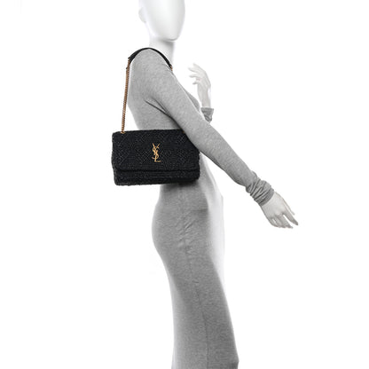 Saint Laurent Raffia Monogram Medium Jamie Black 2 of 10