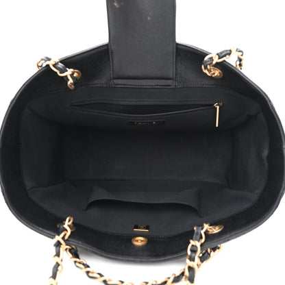 Chanel Caviar Quilted Small Shopping Tote Black 5 of 10